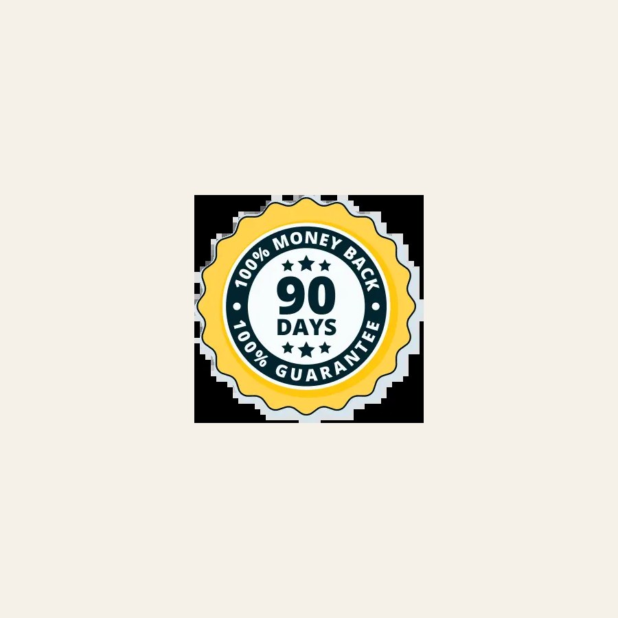 Lone Wolf Ranch 90 day money back guarantee badge