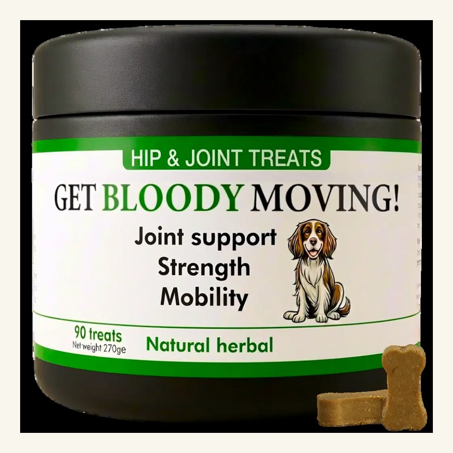 Pets Calm Down product tub for mobility and daily dog support